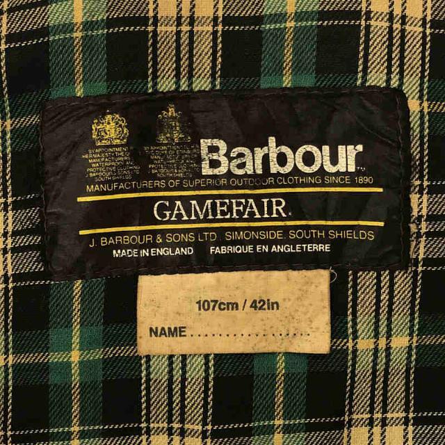 Barbour / バブアー | 22・1980s～ Vintage ヴィンテージ 2ワラント GAMEFAIR ゲームフェア オイルド ジャケット | C42 | オリーブ | メンズ