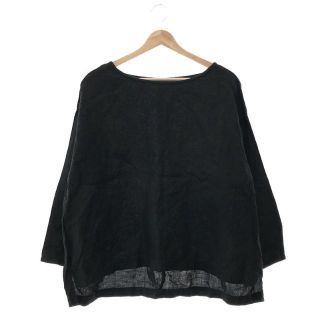 ネストローブ(nest Robe)のnest robe / ネストローブ | リネンビッグプルオーバーブラウス | F | クロ | レディース(シャツ/ブラウス(長袖/七分))