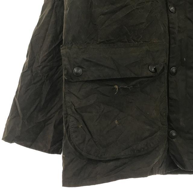 Barbour / バブアー | BORDER / ボーダー vintage 3ワラント コーデュロイ切替 ワックス オイルドジャケット | オリーブ系 | メンズその他