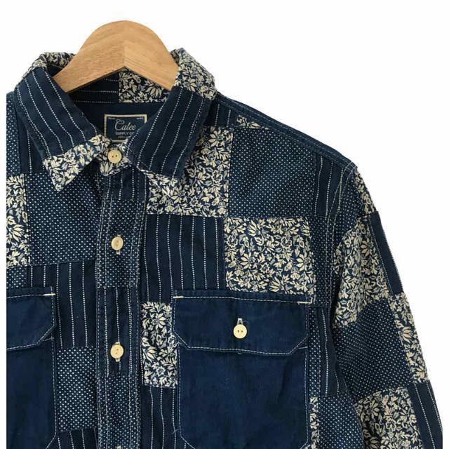 CALEE - CALEE / キャリー | L/S DENIM PATCHWORK SHIRT CALEE - CALEE / キャリー | L/S DENIM PATCHWORK SHIRT