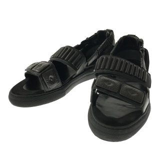 【美品】  TOGA VIRILIS  / トーガビリリース | METAL SNEAKER SANDALS ストラップ メタル スニーカー サンダル 箱・保存袋付き | 44 | ブラック | メンズ(サンダル)