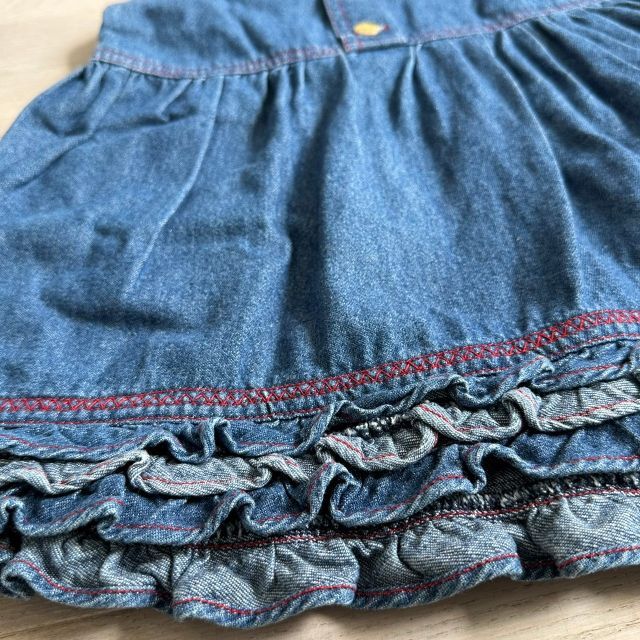 BUFS kid's デニムワンピース 100 キッズ/ベビー/マタニティのキッズ服女の子用(90cm~)(ワンピース)の商品写真