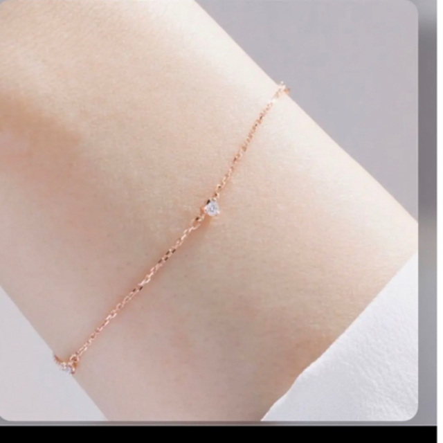 4℃ - ✨美品✨4°C K10 ステーションブレスレット ハートの通販 by