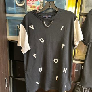 ルイヴィトン ノースリーブ ロゴチャー厶 Tシャツ カットソー レディース 婦人