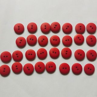 ボタン🔴赤色30個(各種パーツ)