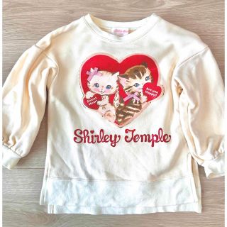 シャーリーテンプル(Shirley Temple)のシャーリーテンプル　トレーナー　110cm ハート　ねこ(Tシャツ/カットソー)