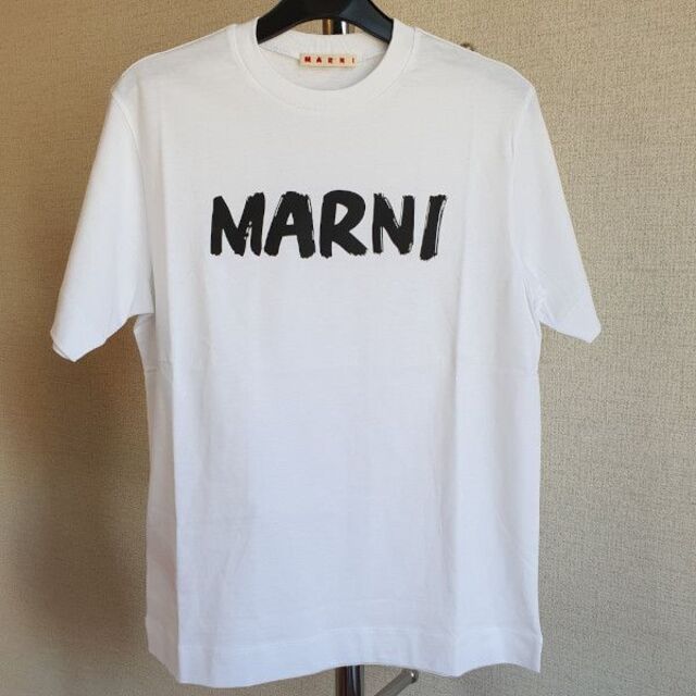 TM様専用⭐︎新品MARNI KIDS ロゴプリントコットンTシャツ　白　10Yのサムネイル