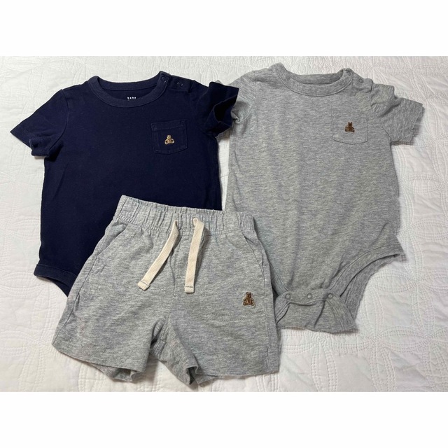 babyGAP(ベビーギャップ)のbaby Gap ボディスーツ 70 ロンパース ベビー服　半袖 夏 キッズ/ベビー/マタニティのベビー服(~85cm)(ロンパース)の商品写真