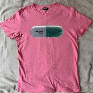 ディーゼル(DIESEL)のDIESEL  半袖Tシャツ　ピンク(Tシャツ(半袖/袖なし))