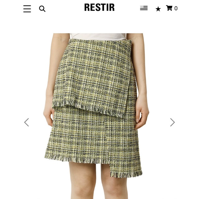 LE CIEL BLEU(ルシェルブルー)のツイードミニスカート　ルシェルブルー　新品未使用　タグ付き レディースのスカート(ひざ丈スカート)の商品写真