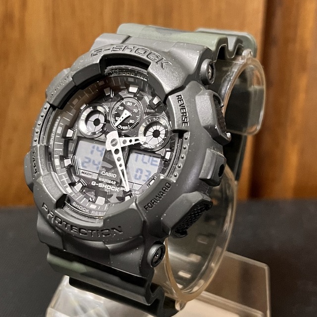 G-SHOCK GA-100CF ベルト ベゼル新品交換済 電池交換済 カスタム