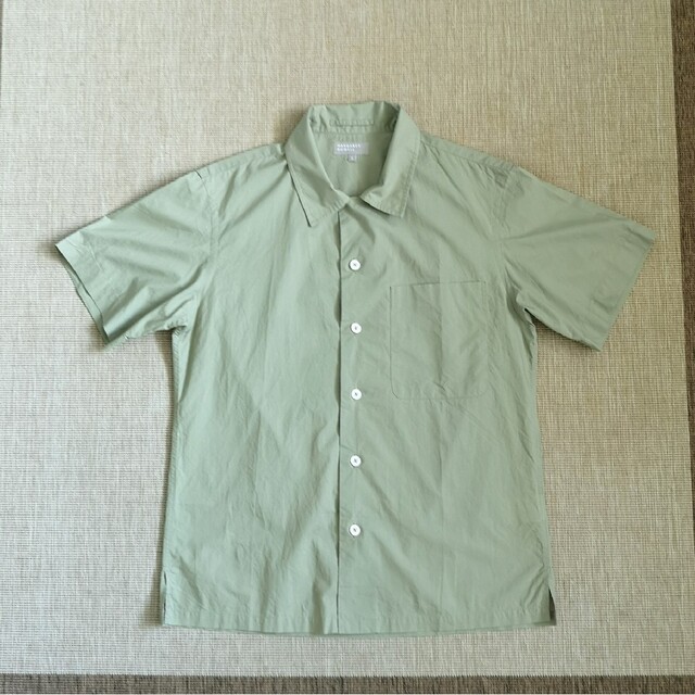 MARGARET HOWELL(マーガレットハウエル)のマーガレットハウエル　オープンカラーシャツ　半袖シャツ　メンズ　MHL メンズのトップス(Tシャツ/カットソー(半袖/袖なし))の商品写真