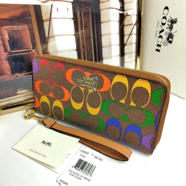 未使用新品COACHコーチ長財布レインボー - 通販 - flnaacp.com