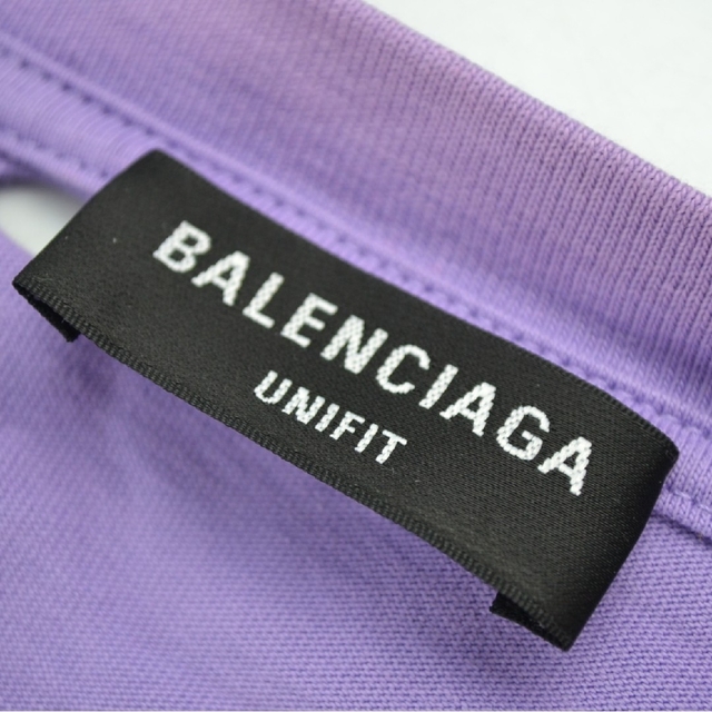 Balenciaga(バレンシアガ)のバレンシアガ 651795 パープル デストロイ加工 Tシャツ XS メンズのトップス(Tシャツ/カットソー(半袖/袖なし))の商品写真