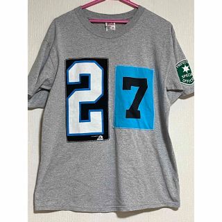 アンビル(Anvil)のNFL 袖ワッペン付き　ゼッケンナンバリング半袖Tシャツ　＃27(Tシャツ/カットソー(半袖/袖なし))