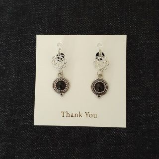 ノンホールピアス　イヤリング　ハンドメイド(イヤリング)