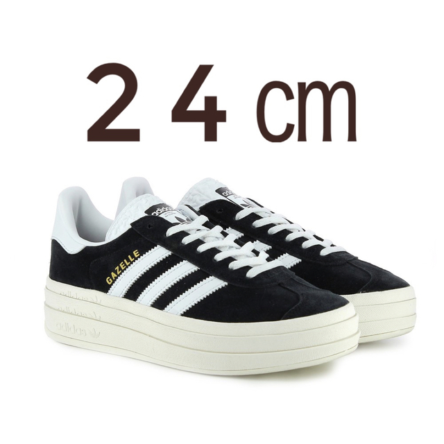 新品未使用 24㎝ adidas gazelle Triple Black