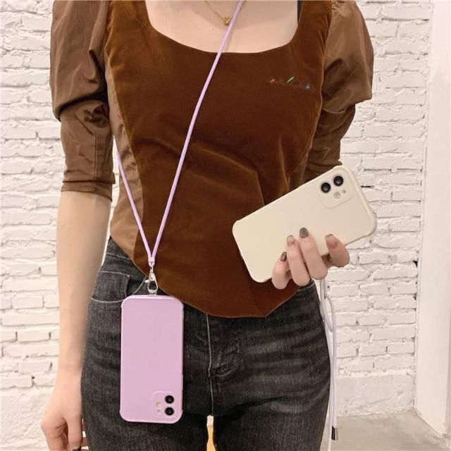 ミントグリーン ストラップ スマホ ホルダー ショルダー ネック プチプラ 携帯 スマホ/家電/カメラのスマホアクセサリー(ネックストラップ)の商品写真