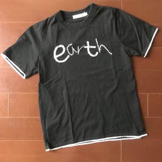 アースミュージックアンドエコロジー(earth music & ecology)のearth music&ecology　黒Tシャツ　Sサイズ(Tシャツ(半袖/袖なし))