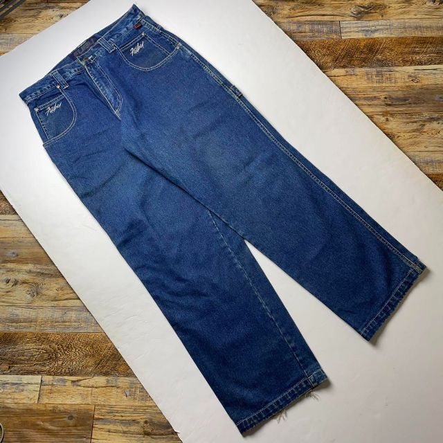 直販販売品 TUFF B系 極太 オーバーサイズ デニム バギーパンツ ハーフ