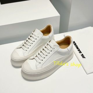 新品 42 21aw JIL SANDER プラットフォームスニーカー 3902 | www