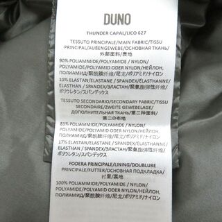 美品□DUNO/デュノ THUNDER CAPALDIO  ダブルジップ フーデッド ダウンジャケット/パフィージャケット イエロー系 46 正規品 メンズ