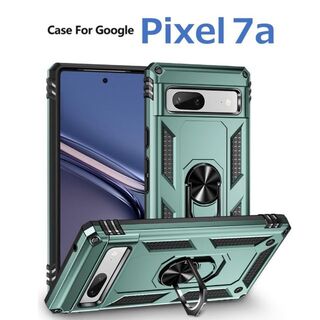 グーグルピクセル(Google Pixel)のGoogle Pixel 7a ケース グリーン 耐衝撃(Androidケース)
