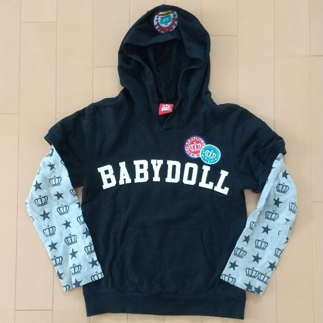 BABYDOLL(ベビードール)のBABYDOLL 長袖 シャツ 120 キッズ/ベビー/マタニティのキッズ服男の子用(90cm~)(Tシャツ/カットソー)の商品写真