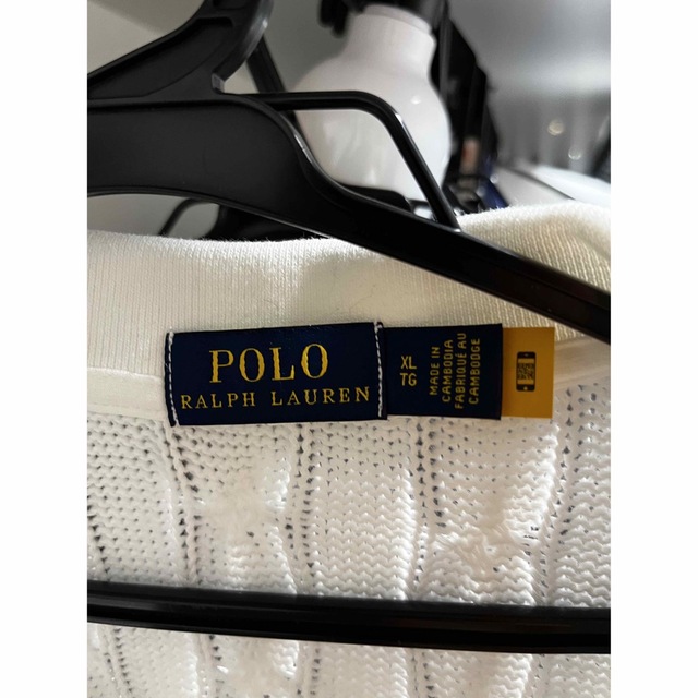 POLO RALPH LAUREN(ポロラルフローレン)の即決価格！スリム フィット ケーブルニット ポロシャツ レディースのトップス(ポロシャツ)の商品写真