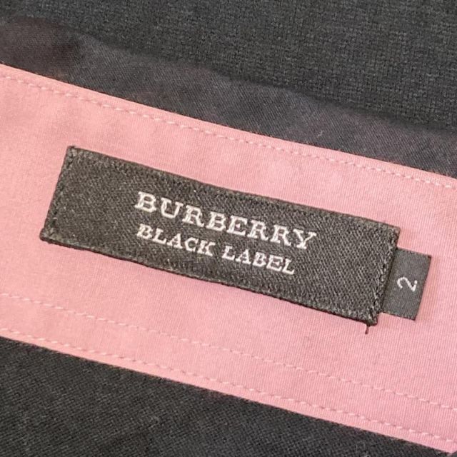 BURBERRY BLACK LABEL(バーバリーブラックレーベル)の【高級】BURBERRY 半袖 ポロシャツ チェック ホースロゴ 刺繍 ブラック メンズのトップス(ポロシャツ)の商品写真