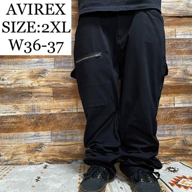 AVIREX カーゴパンツ Lサイズ ブラック