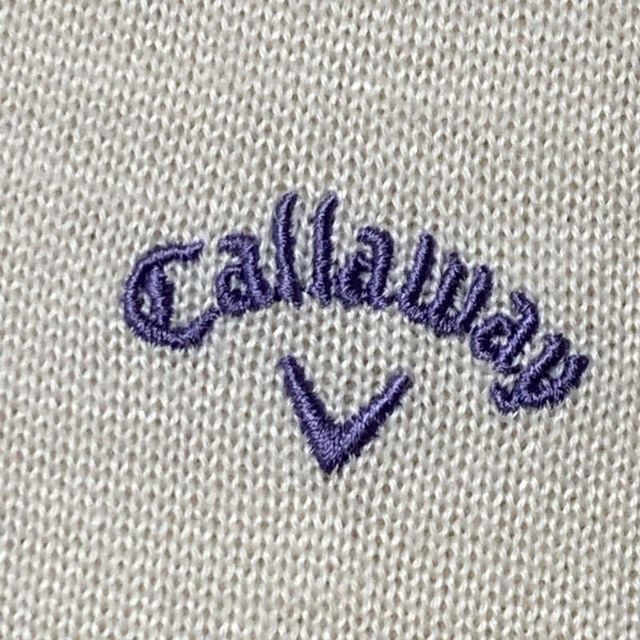 Callaway Golf(キャロウェイゴルフ)の【GOLFウェア】Callaway ハーフジップ ニット セーター ロゴ 刺繍 スポーツ/アウトドアのゴルフ(ウエア)の商品写真