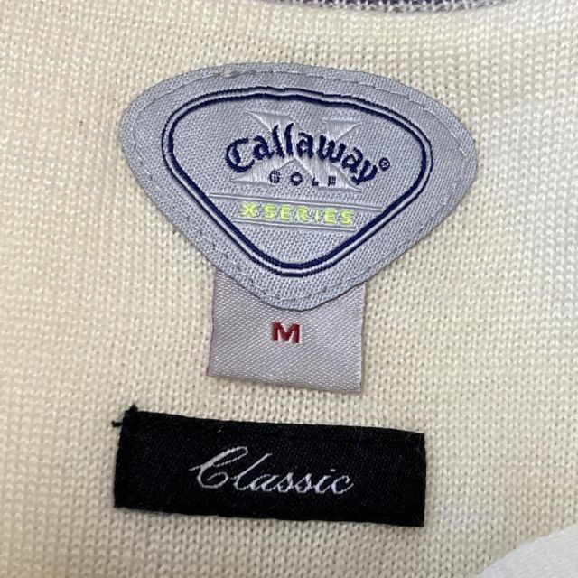 Callaway Golf(キャロウェイゴルフ)の【GOLFウェア】Callaway ハーフジップ ニット セーター ロゴ 刺繍 スポーツ/アウトドアのゴルフ(ウエア)の商品写真