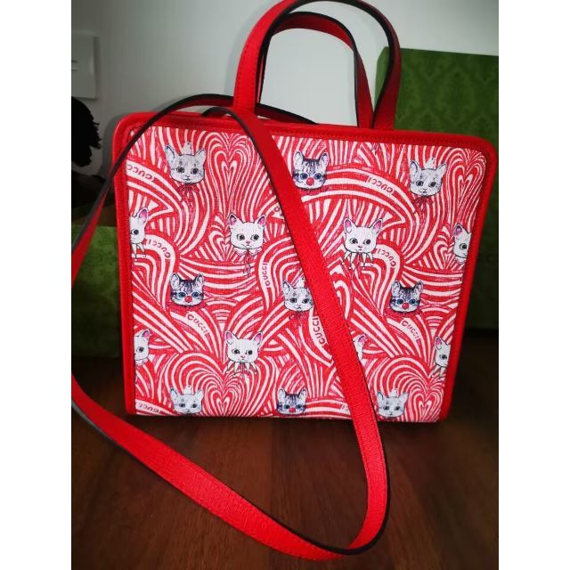 激安大特価!】 Gucci - 可愛い!GUCCIチルドレン トートバッグ 猫