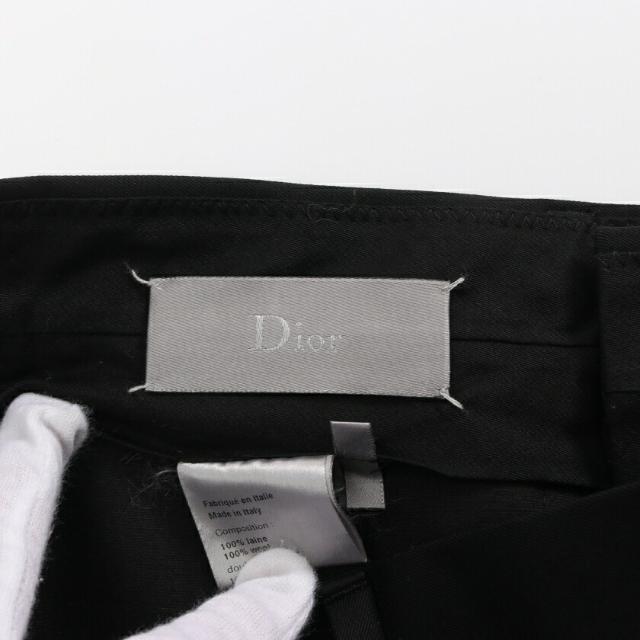 DIOR HOMME(ディオールオム)の スラックス トラウザーズ ウール ブラック メンズのパンツ(スラックス)の商品写真