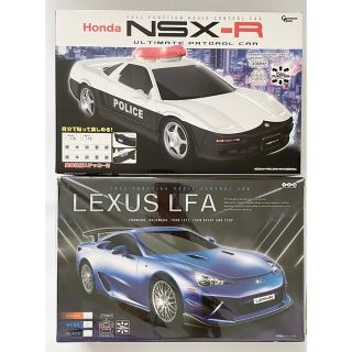 【新品未開封】ラジコンカー2台セット（パトカー&レクサス青）(トイラジコン)