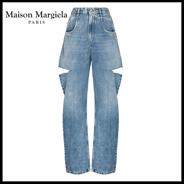 優れた品質 Maison スラッシュディテール デニムジーンズ Margiela