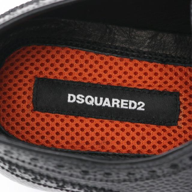 DSQUARED2(ディースクエアード)の オックスフォードシューズ ドレスシューズ レザー ブラック ウィングチップ 型押し メンズの靴/シューズ(ドレス/ビジネス)の商品写真