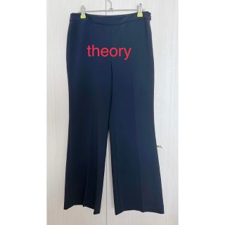 セオリー(theory)の【美品】⋈セオリー⋈ センタープレスパンツ ネイビー(カジュアルパンツ)