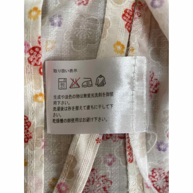 女の子　甚平　サイズ95 花柄 キッズ/ベビー/マタニティのキッズ服女の子用(90cm~)(甚平/浴衣)の商品写真