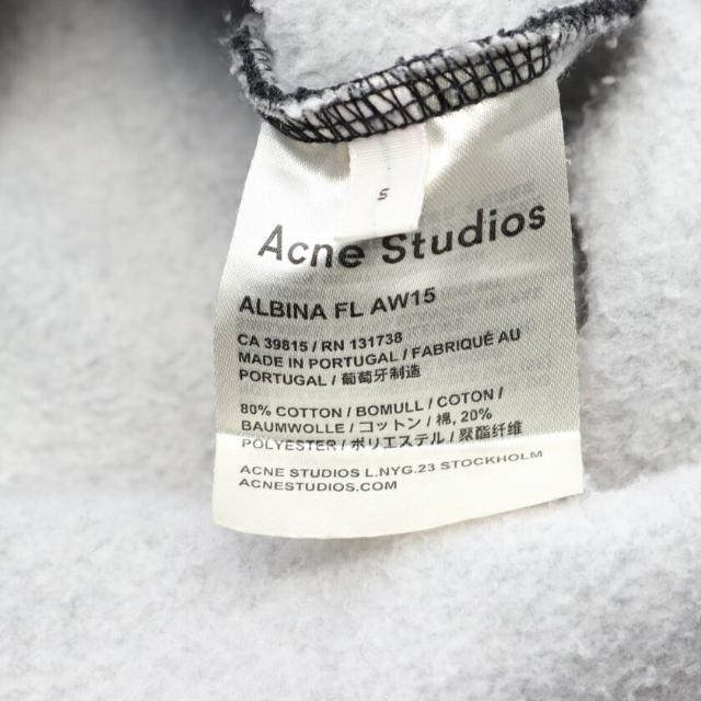 Acne Studios(アクネストゥディオズ)のALBINA オーバーサイズ スウェットシャツ クルーネック ダークグレー レディースのトップス(トレーナー/スウェット)の商品写真
