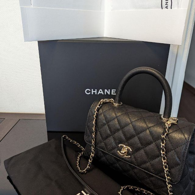 人気ブランドの CHANEL バッグ キャビアスキン マトラッセ ココハンドル CHANEL シャネル - ショルダーバッグ