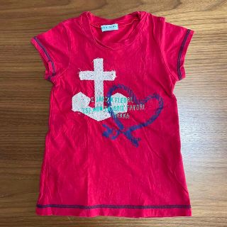 ハッカキッズ(hakka kids)のhakka kids Tシャツ　赤　Aライン(Tシャツ/カットソー)