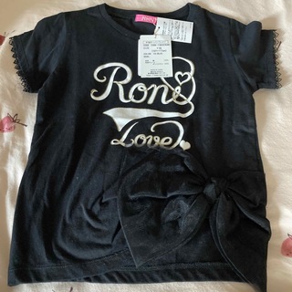 ロニィ(RONI)のRONI新品115黒Tシャツ♡女の子(Tシャツ/カットソー)