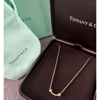 Tiffany & Co. - Tiffany ティファニー スマイル ミニ ダイヤ ネックレス