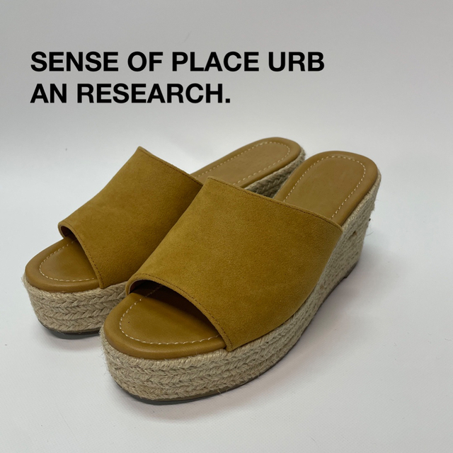 SENSE OF PLACE by URBAN RESEARCH(センスオブプレイスバイアーバンリサーチ)のアーバンリサーチ　サボ　サンダル　36 23 ミュール　ウェッジソール　厚底 レディースの靴/シューズ(サンダル)の商品写真