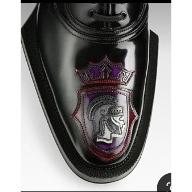 PRADA(プラダ)のPRADA 12aw ラバーソール　騎士 バーガンディ メンズの靴/シューズ(ドレス/ビジネス)の商品写真