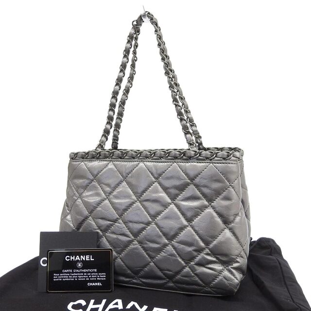 CHANEL シャネル マトラッセ チェーンバッグ ショルダーバッグ ハンドバッグ シルバー レザー 14番台 レディース【質屋】