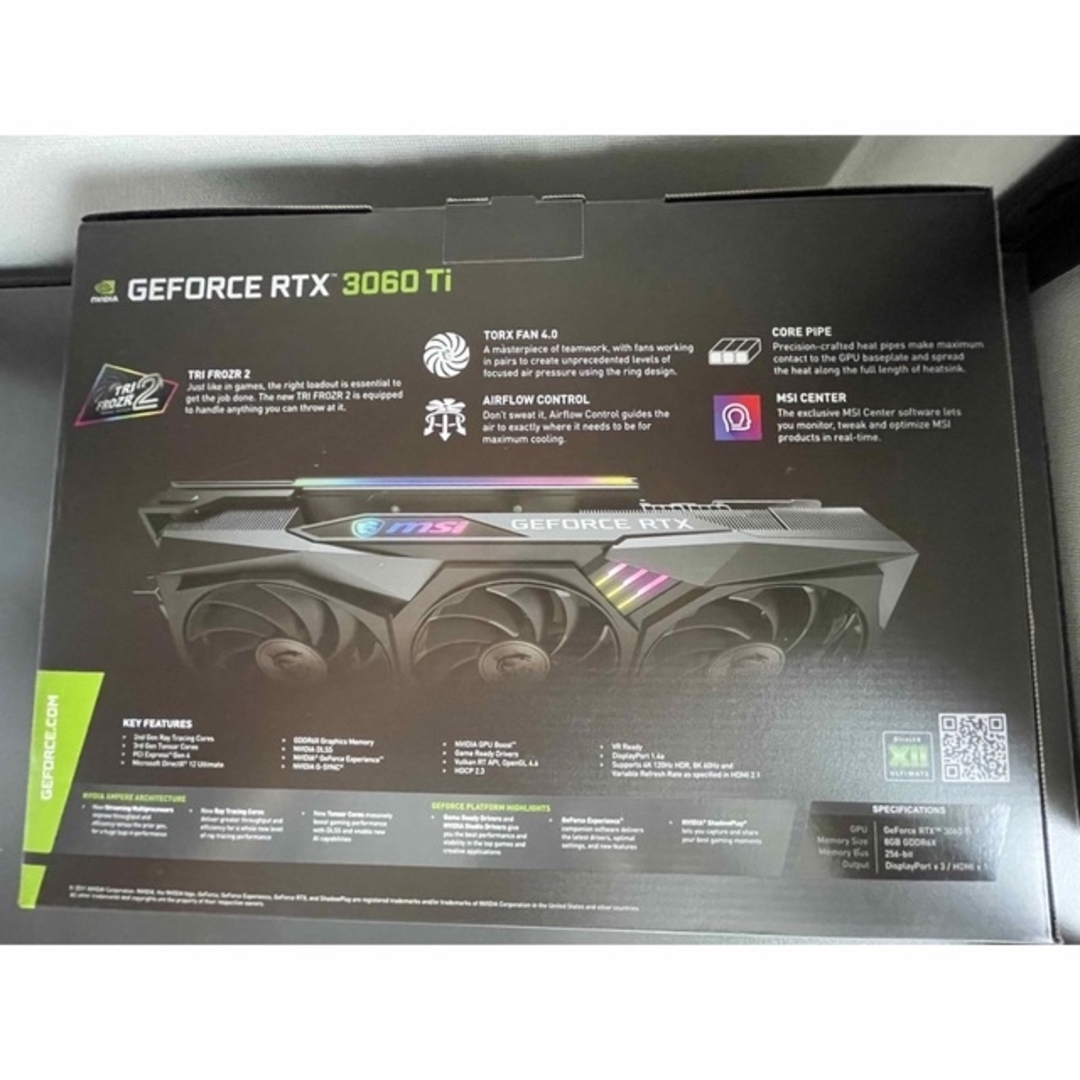 GeForce RTX 3060 Ti GAMING X TRIO 8GD6X スマホ/家電/カメラのPC/タブレット(PCパーツ)の商品写真