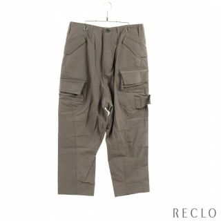 ユリウス(JULIUS)のMULTIPLE CARGO PANTS カーゴパンツ リネン グレー(ワークパンツ/カーゴパンツ)